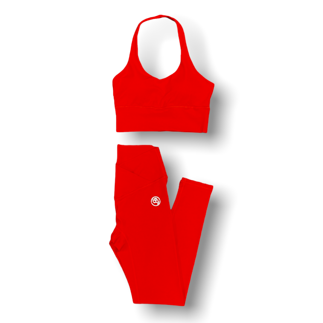 Halter Crossover Legging Set