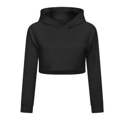 bGalvanized Cropped Hoodie