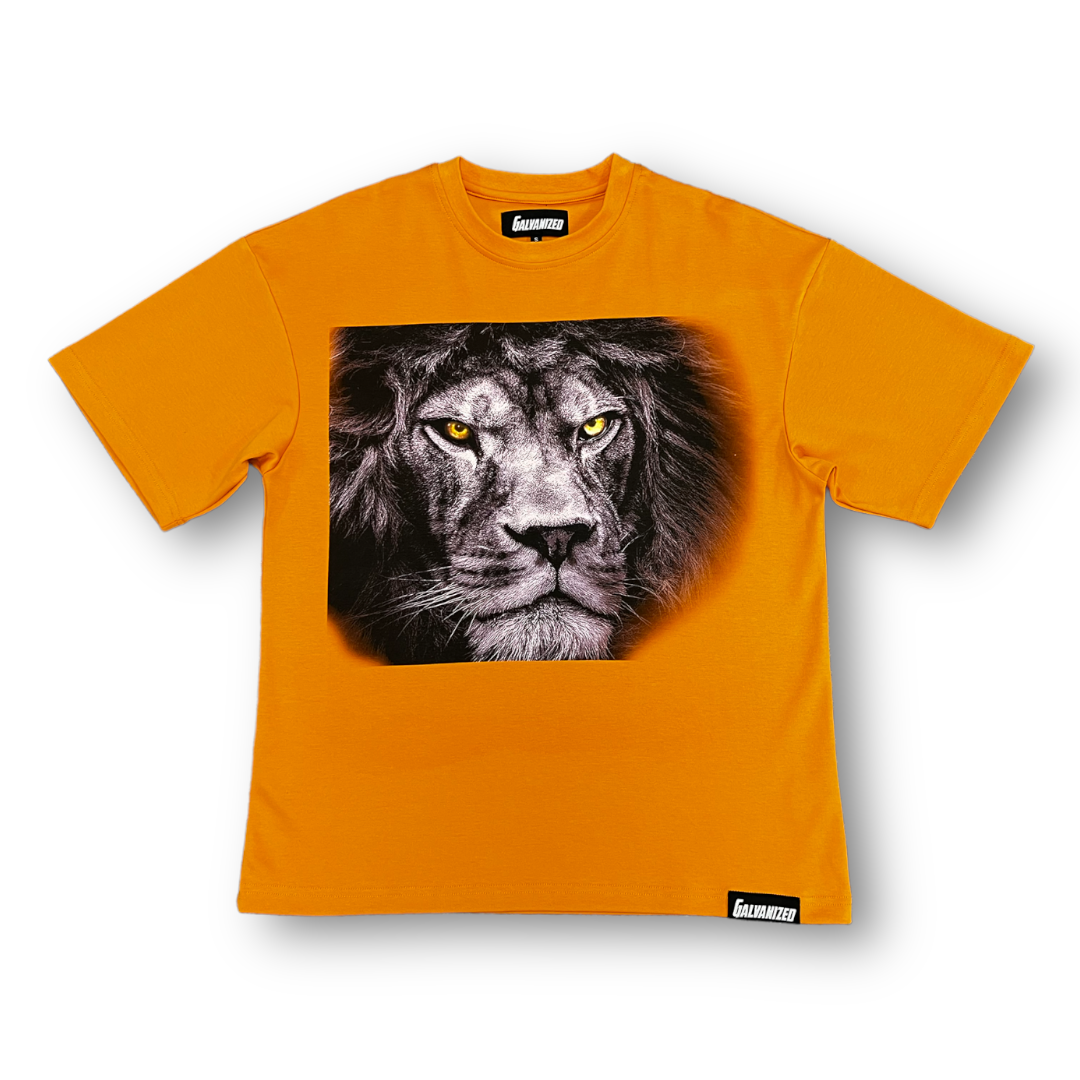 Orange Lion Oversized Tee