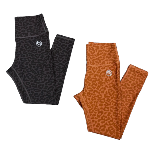 bGalvanized Leopard Print Legging