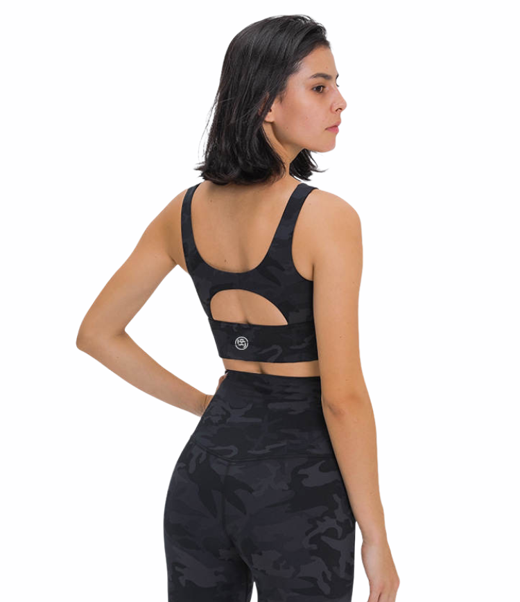 Black Camo Sports Bra