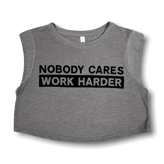 Nobody Cares Sleeveless Crop