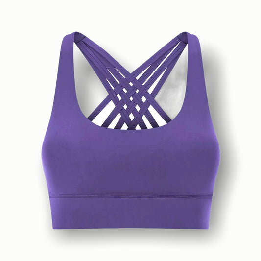 Cross Straps High Impact Workout Sports Bra