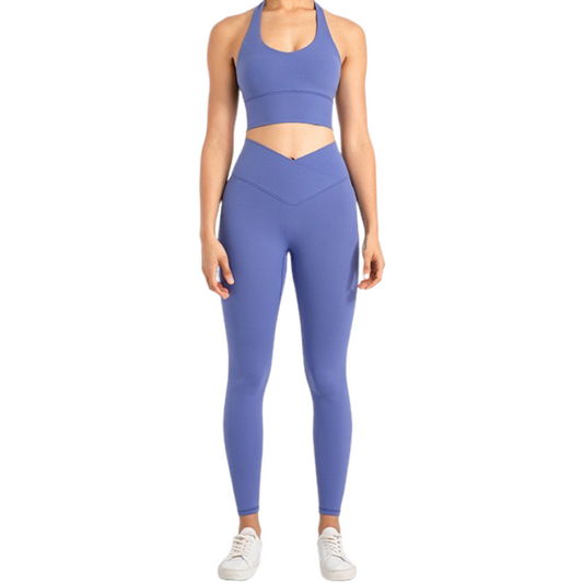 Halter Crossover Legging Set